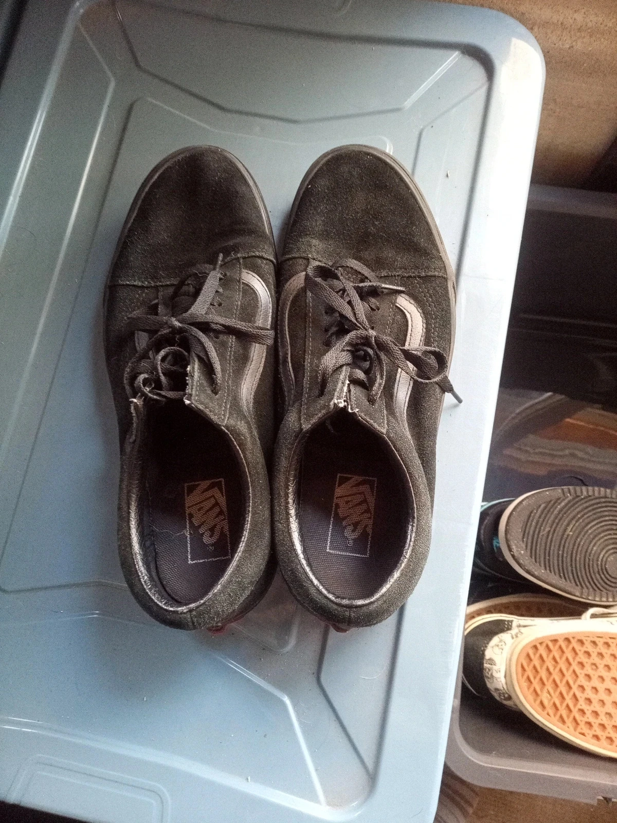 Zapatillas Vans Old Skool Suede – Todas Negras Triple Black Talla 44 – photo 12
